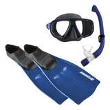 Dua Pro Kit Mergulho Respirador Snorkel, Máscara E Nadadeira