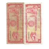 Duas Cédulas Do Peru - $10 Soles De Oro 1972 E 1973 - Boas