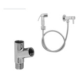 Ducha Higiênica Com Adaptador Y E Flexível 1,20m Banheiro