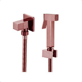 Ducha Higiênica Luxo Quadrada Rose Gold