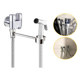Ducha Higiênica Metal C/registro 2 Saídas Cromado C/suporte 