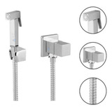 Ducha Higiênica Quadrada Cromada Prateada Padrão Deca Completa Nitro Metais