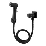 Ducha Higienica Quadrada Metal Black 1/4 Volta Potenza