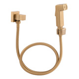 Ducha Higienica Quadrada Metal Dourado 1/4 Volta Potenza