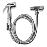 Ducha Higiênica Redonda Cromada Abs Acionamento 1/4 De Volta