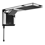 Ducha Lorenzetti Acqua Storm Ultra Preta Cromada 220v 7800w Acabamento Cromado Cor Preto E Cromdo