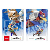 Dupla Amiibo Fox E Falco -