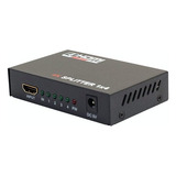 Duplicador Splitter Cabo Hdmi 1x4 Divisor Full Hd 1.4 3d Hub