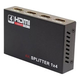 Duplicador Splitter Cabo Hdmi 1x4 Divisor Full Hd 1.4 3d Hub