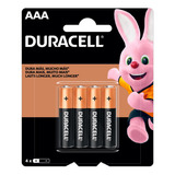 Duracell Pilha Alcalina Aaa Palito 4 Unidades