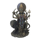 Durga Estatueta Deusa Durga Montada No Leão Veronese