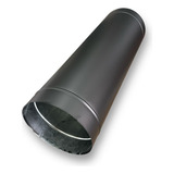 Duto Para Chaminé De Churrasqueira 200mm De Diâmetro Preto