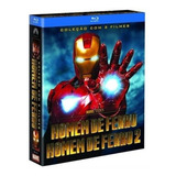 Dvd Box Homem De Ferro 1 E 2 - Coleção C/ 2 Filmes Blu Ray