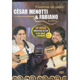 Dvd César Menotti E Fabiano Palavras