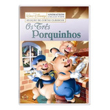 Dvd Os Três Porquinhos Clássico Disney