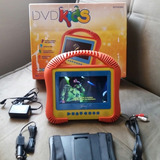 Dvd Portátil Tectoy Kids Emborrachado K-3001. Completo E Con
