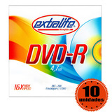 Dvd-r Extralife 4,7gb Kit Especial 10