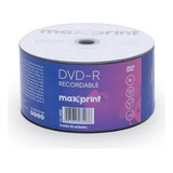 Dvd-r Maxprint 16x Tubo 50 Un. 120 Minutos Virgem 4,7gb
