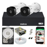 Dvr 4ch Intelbras + 2 Cam