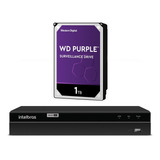 Dvr Intelbras 16ch Mhdx 1216 Multihd Hd 1 Tb Wd Purple