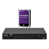 Dvr Intelbras 32 Canais Mhdx 1232 Multihd, Hd 4 Tb Wd Purple