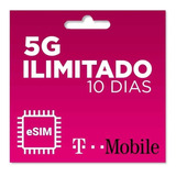 E-sim Estados Unidos 5g Ilimitado - 10 Dias T-mobile Chip