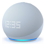 Echo Dot 5ª Geração Com Relógio Alexa Amazon Cor Azul-claro