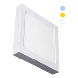  Ecoforce Painel Plafon Led 2 Em 1 Quadrado 3 Estagios Dimer 220mm 20w
