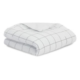 Edredom 100% Algodão Para Bebe Berço 150 Fios Menina Baby Cor 11 - Grid