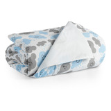 Edredom Infantil Mini Cama/berço Oferta Nuvem Azul Moderno