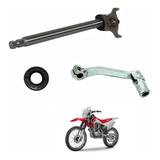 Eixo Cambio Marcha + Pedal + Retentor Crf 230 Alta Qualidade
