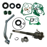 Eixo Pedal Partida + Juntas Retentores Biz 100 1998 A 2005