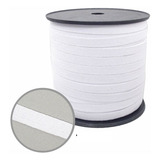 Elastico 10mm Branco Rolo 100 Metro Real - Aviamento Costura