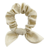 Elástico Cabelo Laço Frufru Scrunchie Feminina