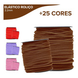 Elástico Roliço Colorido - 2,2mm - 50 Metros- Nybc Cor Marron Havana - 290 Desenho Do Tecido Liso