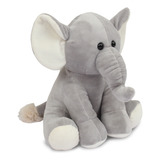Elefante Bicho De Pelúcia Safari 25cm Decoração Infantil