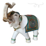 Elefante Decorativo Em Resina Indiano Sabedoria
