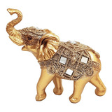 Elefante Decorativo Em Resina Indiano Sabedoria Sorte