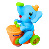 Elefante Equilibrista Bola Flutua No Ar Anda Bate Tambor Luz