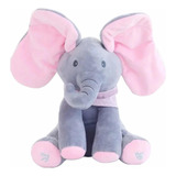 Elefante Musical Peek A Boo Mexe A Orelha Canta Diversão