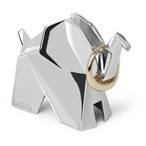 Elefante Origami - Porta Anéis Umbra Cromado