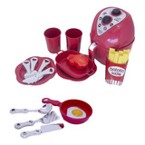 Eletro Cozinha Infantil Panela Comida Brinquedo 16 Peças