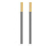 Eletrodo De Tungstênio Lantânio Ponta Dourada 2.4mm Com 2pçs