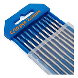 Eletrodo Tungstênio Solda Tig Ponta Azul 2% Lantânio 2,4mm