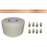 Eletrofita 2 Pistas 20a + Fita Adesiva Conector Kit 5 Metros
