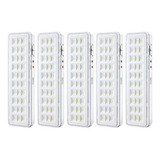 Elgin 48lem30l 2 Modos Potente Econômico Bivolt Luminária De Emergência 30 Leds Bivolt 2w Kit 5 Cor Branco 100v 240v