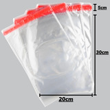 Embala Commerce Saco Plástico Adesivado Transparente