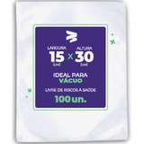 Embalagem / Sacos A Vácuo 15x30 - 100 Und