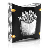 Embalagem Caixa Batata Frita Delivery- Preta - 300 Unidades
