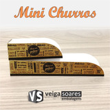 Embalagem Caixa Caixinha Para Mini Churros Gourmet 500 Unid.
